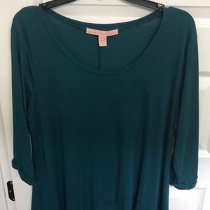 Cute & comfy turquoise 3/4 sleeve tee (Size L)